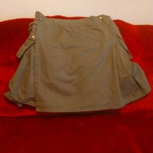 Scarlet Darkness Unisex Utility Kilt Size L (34-38) Olive Green